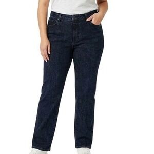 Vintage 80s Chic Jeans Womens 18W Average High Rise Mom Pants Black Wash Relaxed